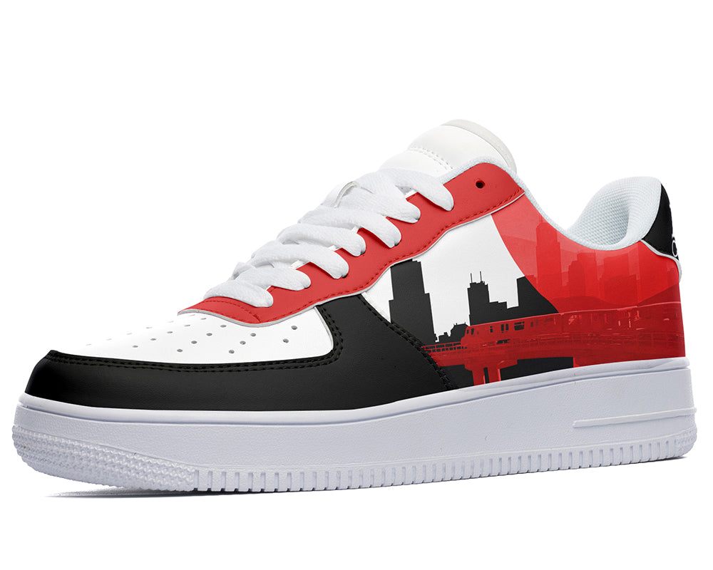 Chicago Sneakers: Chicago Skyline Court Sneakers