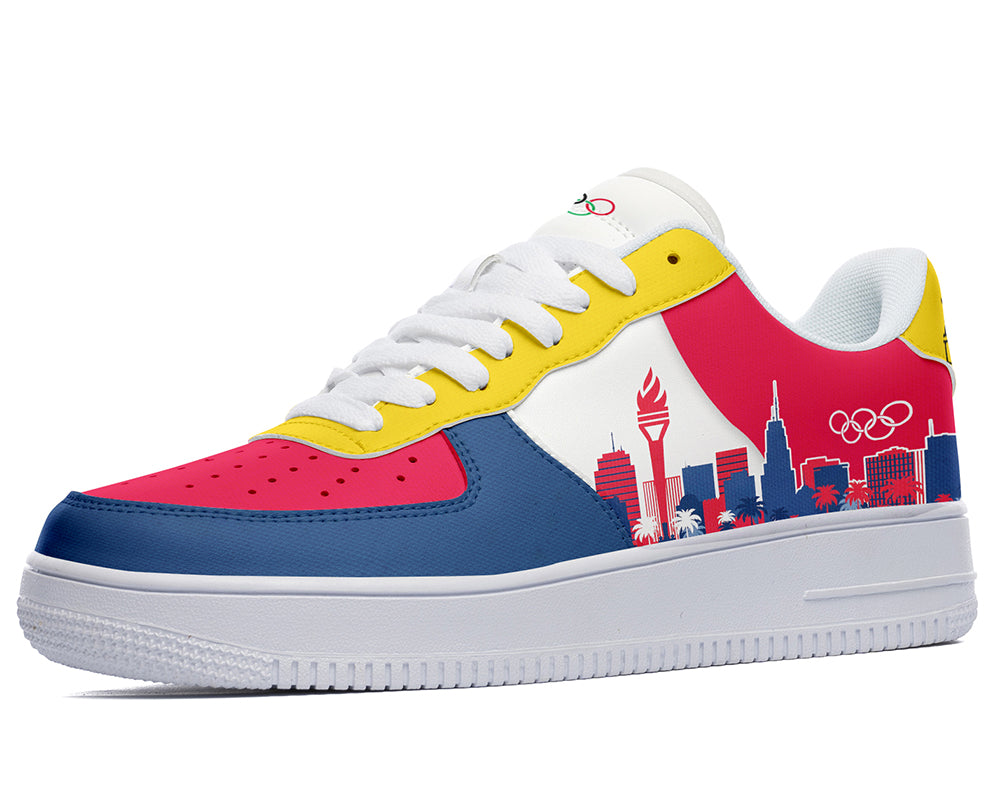 Los Angeles Sneakers: Los Angeles Skyline Court Sneakers