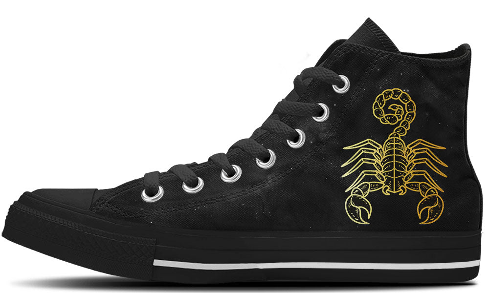 Scorpio Sneakers: Scorpio Zodiac Sign High Top Sneakers