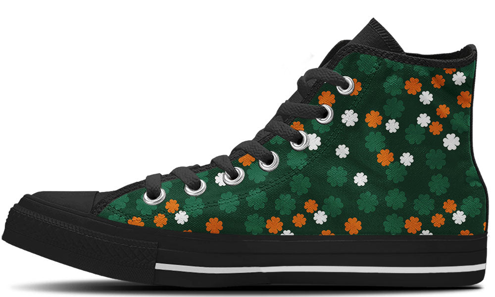 Lucky Clover Green Sneakers for St. Patrick's Day Celebration – Comfortable & Stylish Parade Shoes