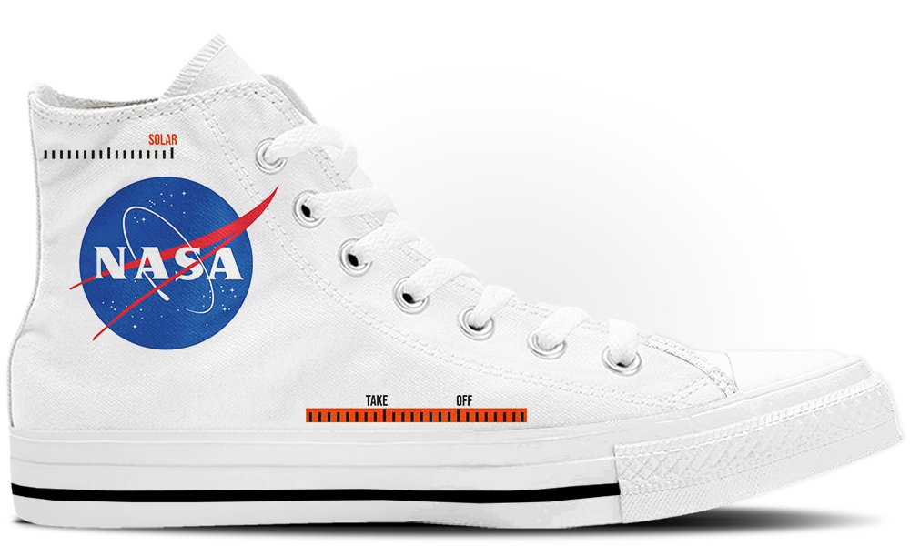 NASA Sneakers: NASA Logo High Top Sneakers