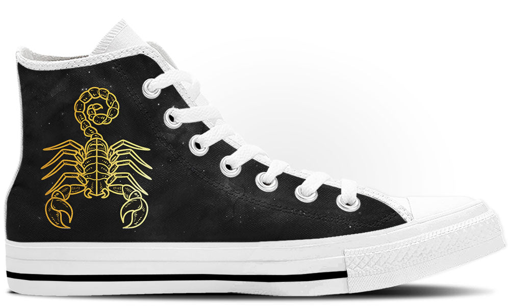 Scorpio Sneakers: Scorpio Zodiac Sign High Top Sneakers