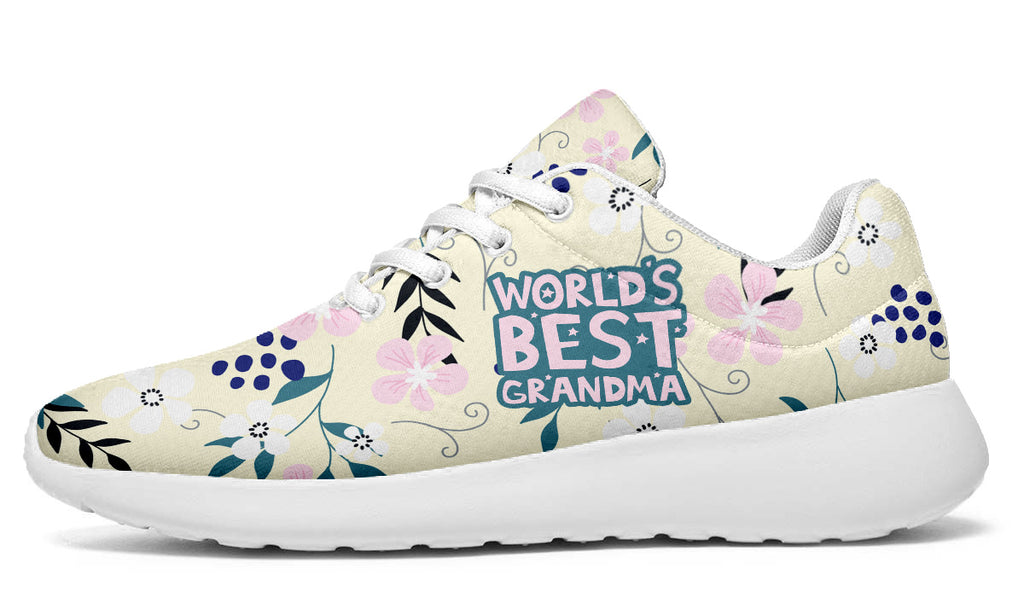 Grandma Nana Print Pattern Sneaker Shoes For Men Women
