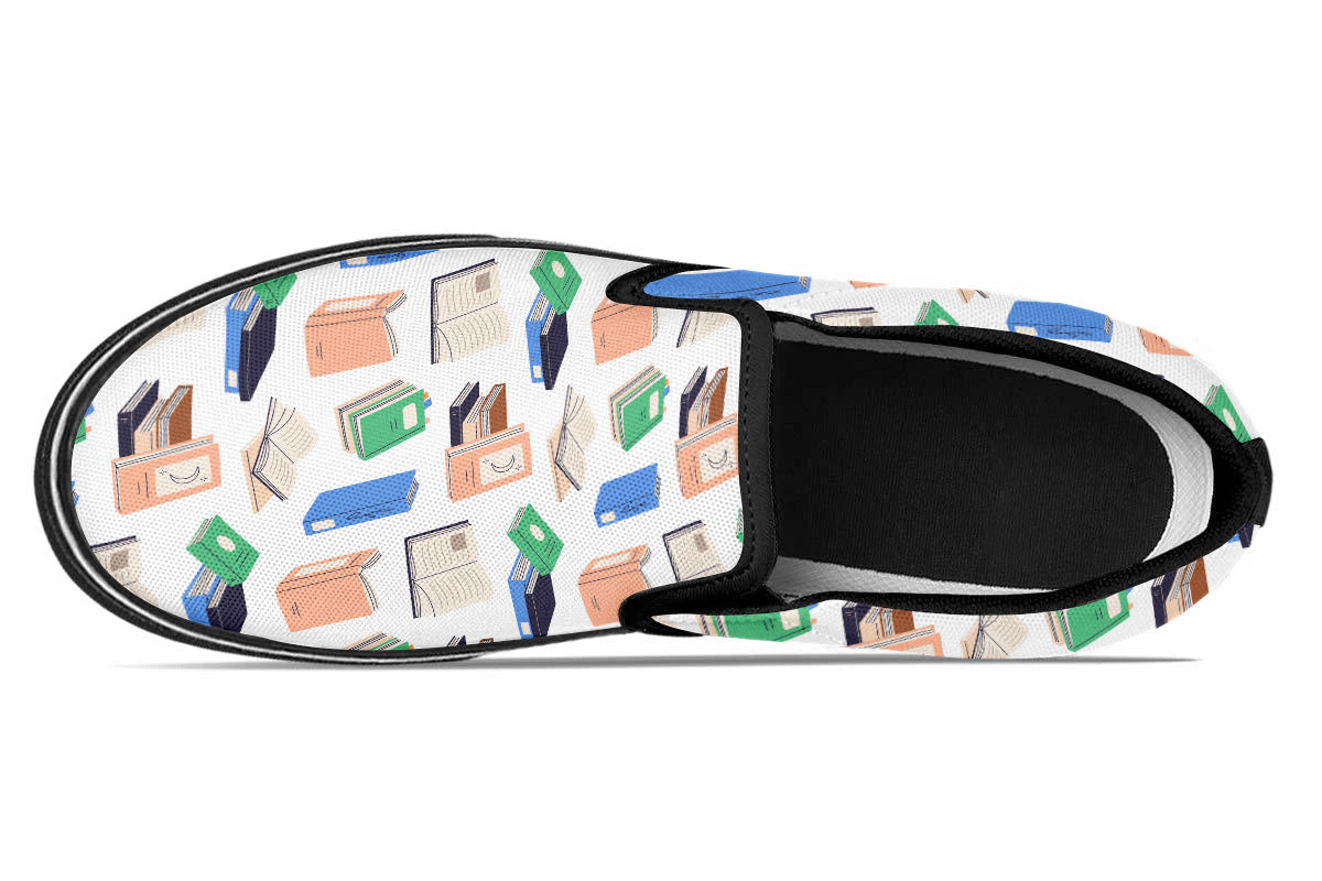 Books Slip Ons