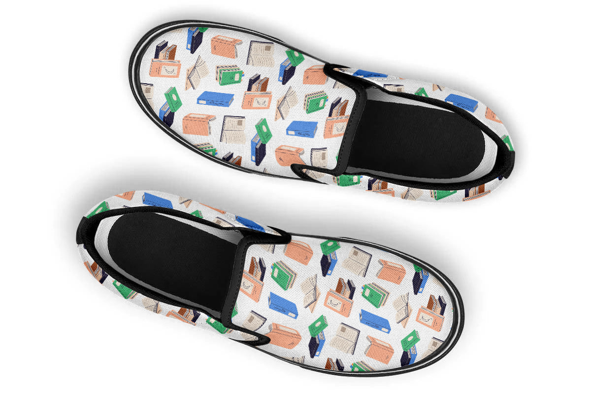 Books Slip Ons