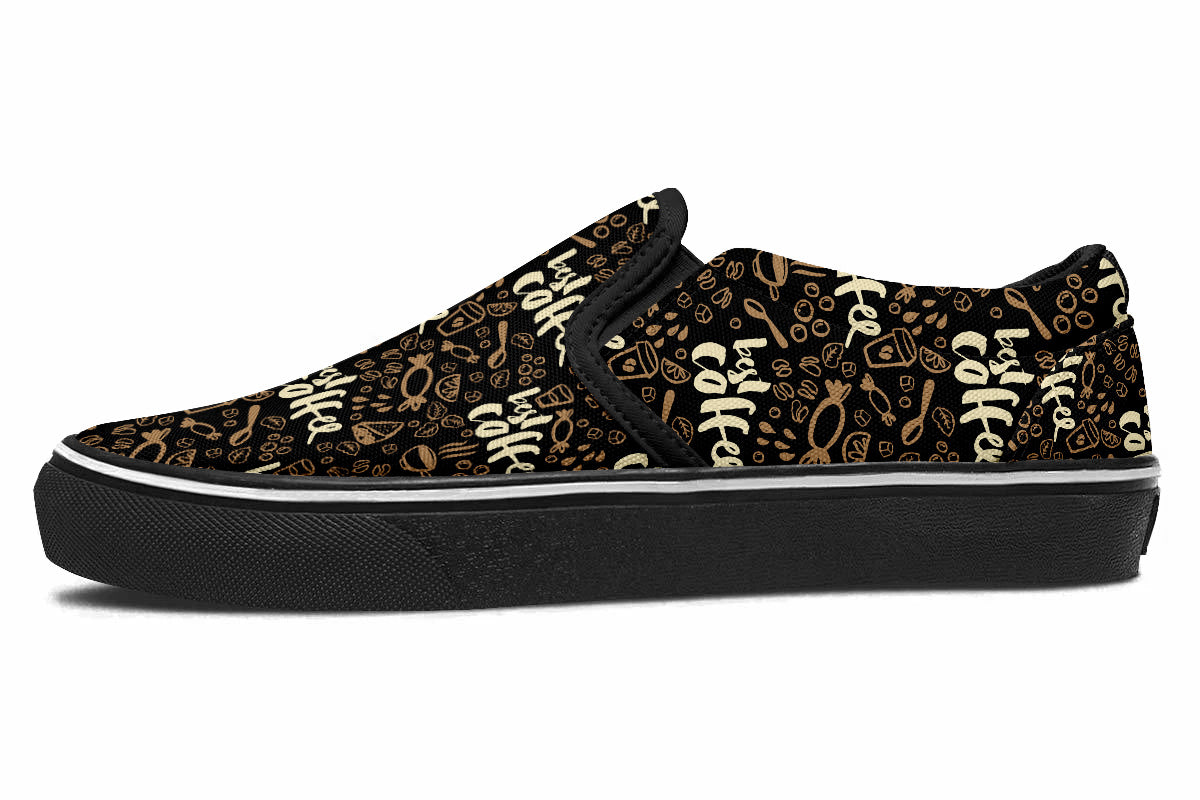 Coffee Slip Ons