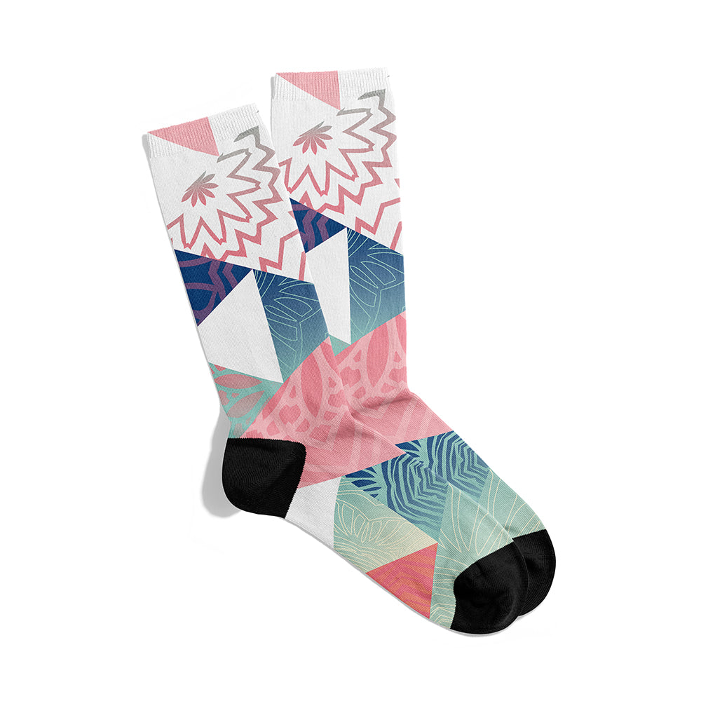 Triangles White Socks