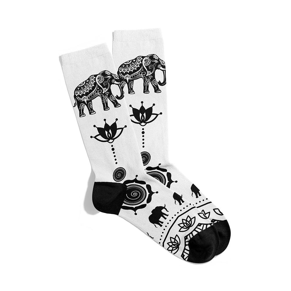 Ethnic Elephant W Socks