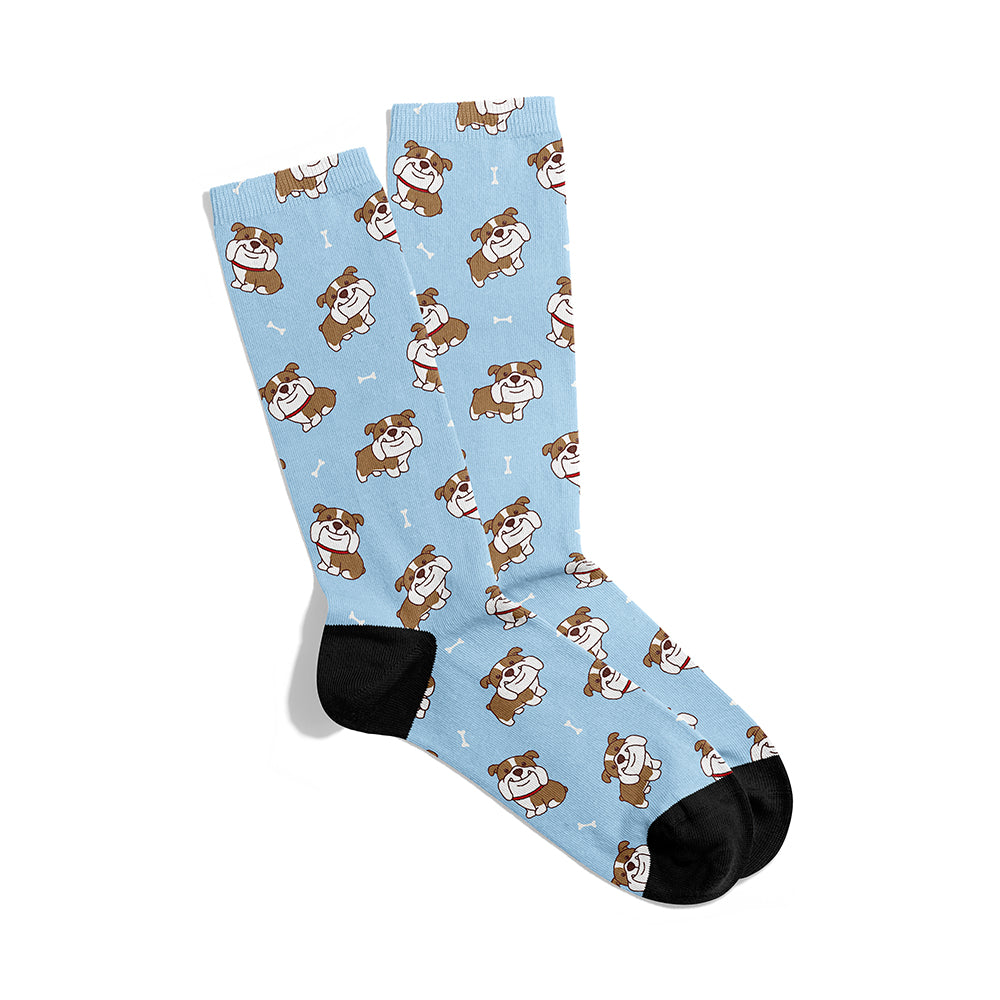 English Bulldog Doodle Socks