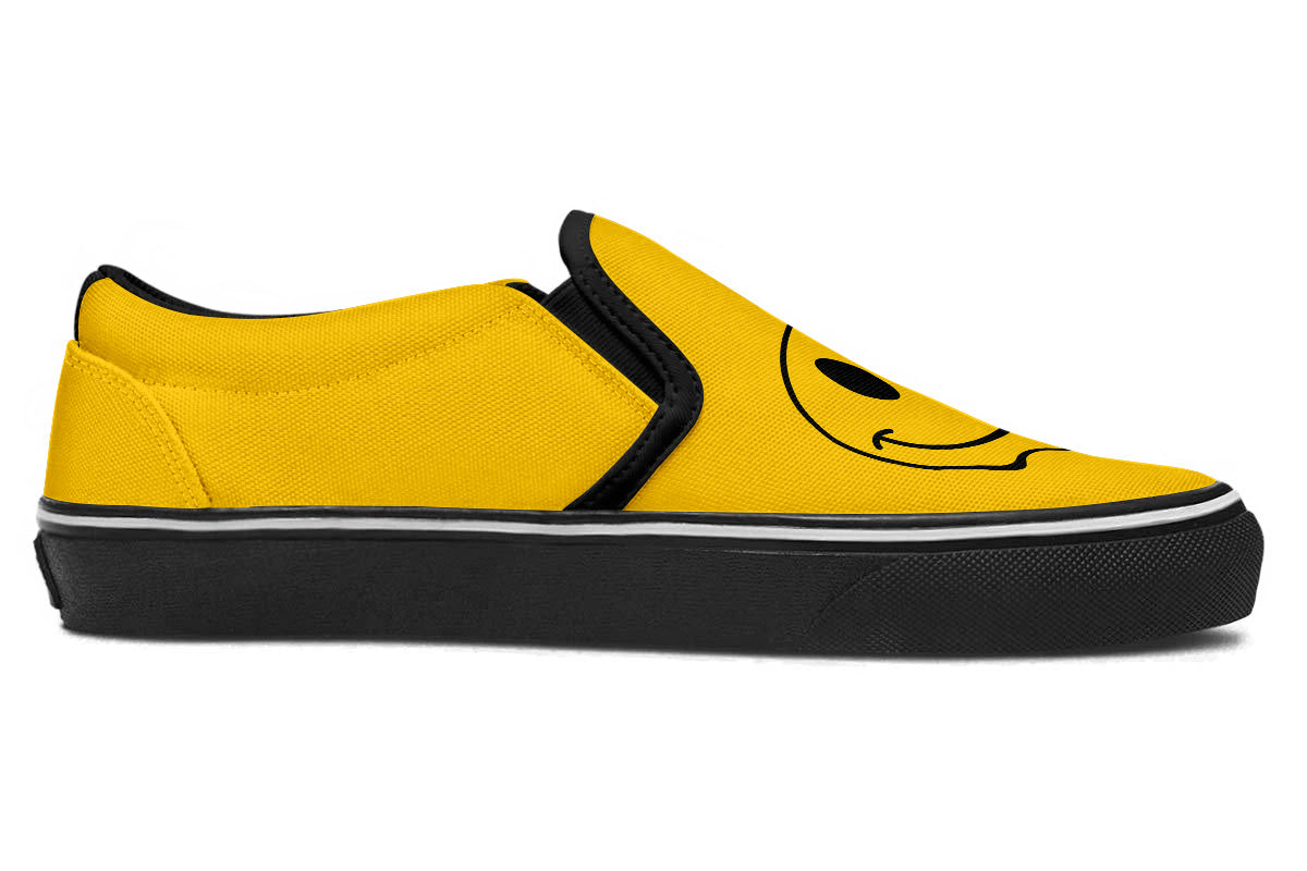 Acid Smiley Slip Ons