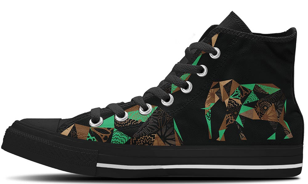 Mosaic Elephant - CustomKiks Shoes