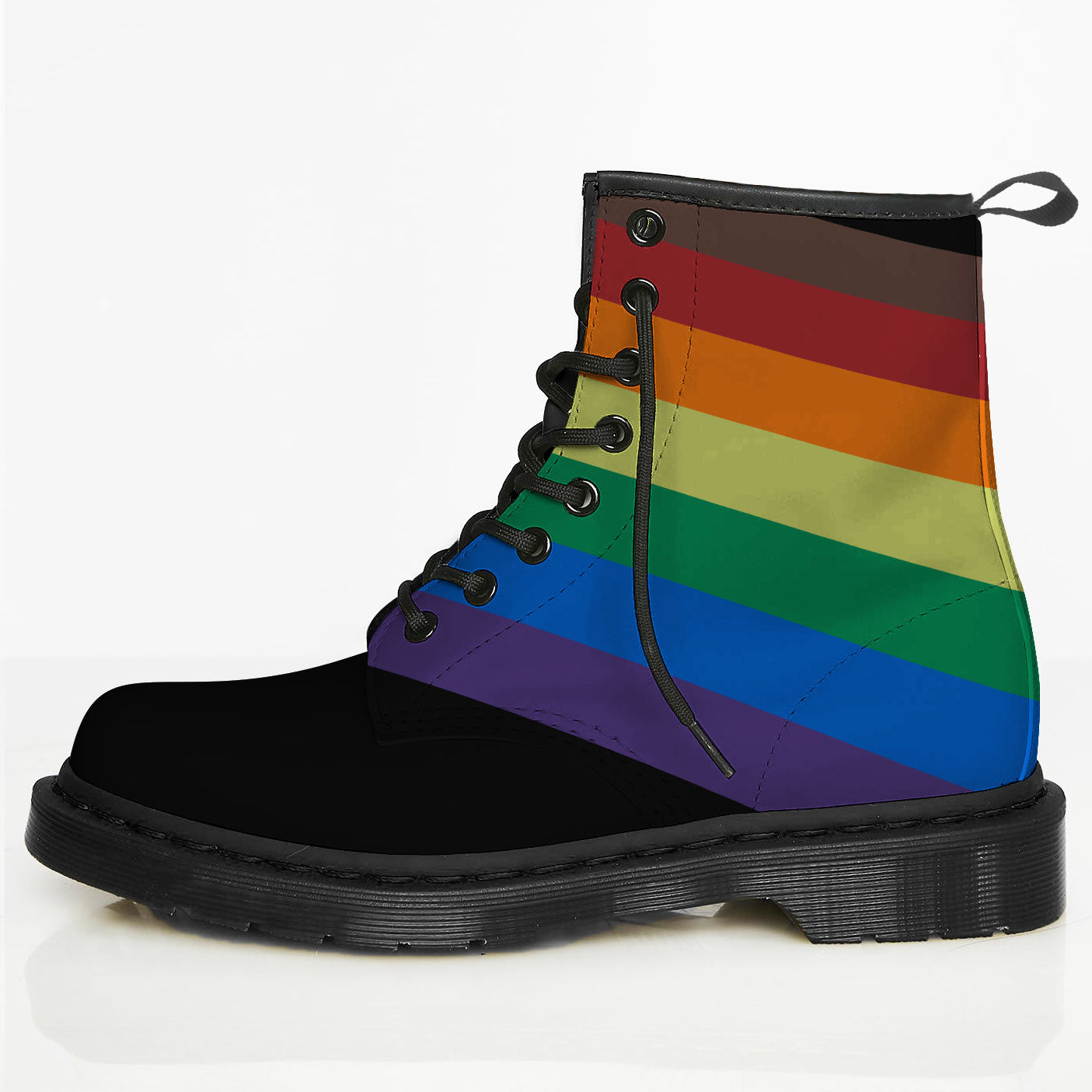 BLACK RAINBOW BOOTS