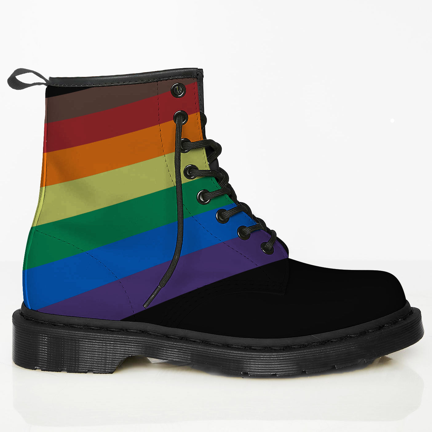 BLACK RAINBOW BOOTS