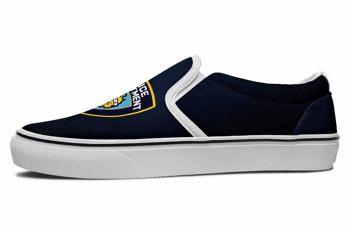 Police Slip Ons