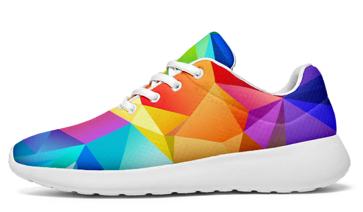 Prism Sneakers: Multicolor Prism Pattern Sport Shoes display picture 1