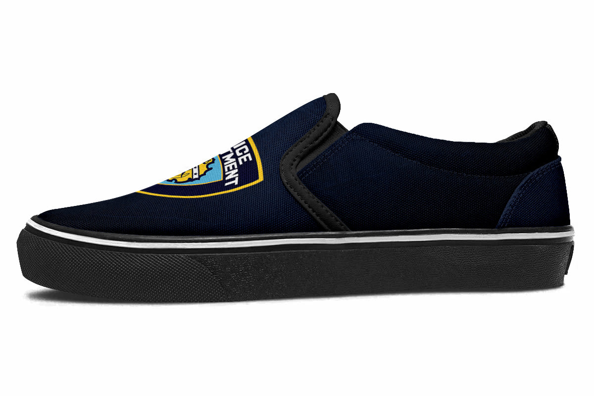 Police Slip Ons