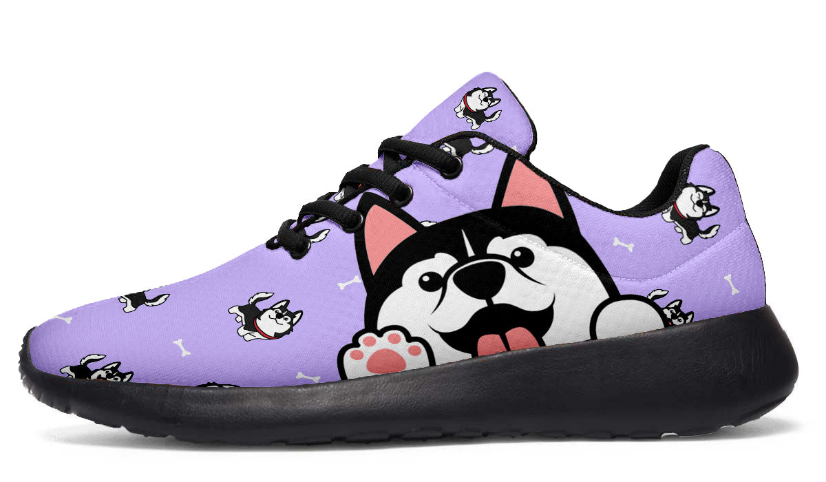 Siberian Husky Doodle Shoes
