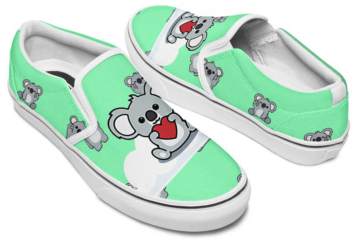 Koala Doodle Slip Ons
