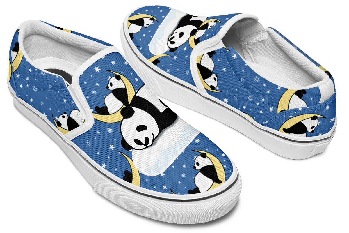 Panda Dreams Doodle Slip Ons