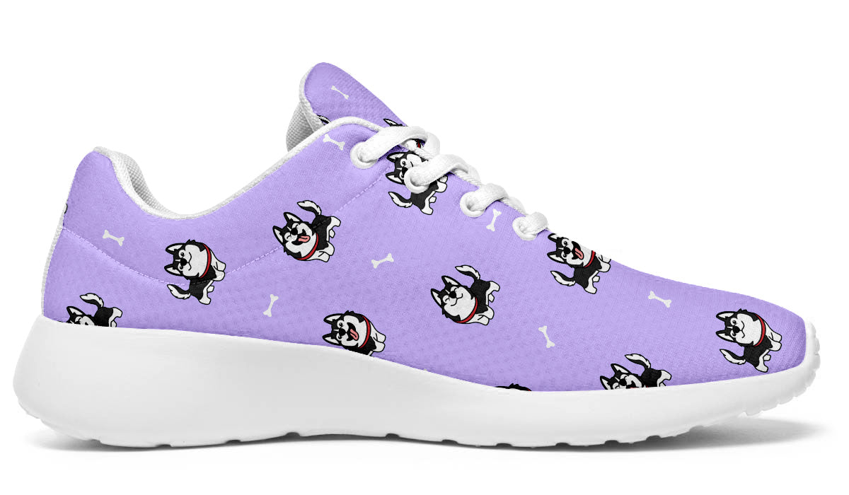 Siberian Husky Doodle Shoes