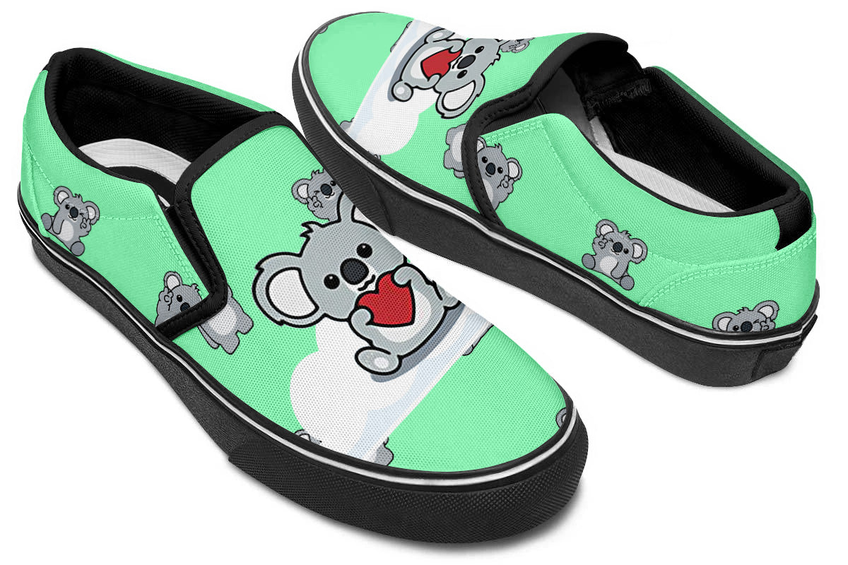Koala Doodle Slip Ons