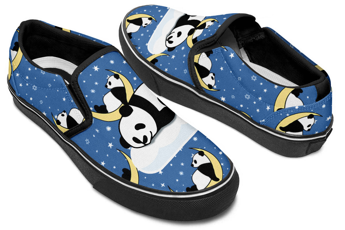 Panda Dreams Doodle Slip Ons