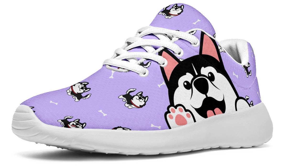 Siberian Husky Doodle Shoes