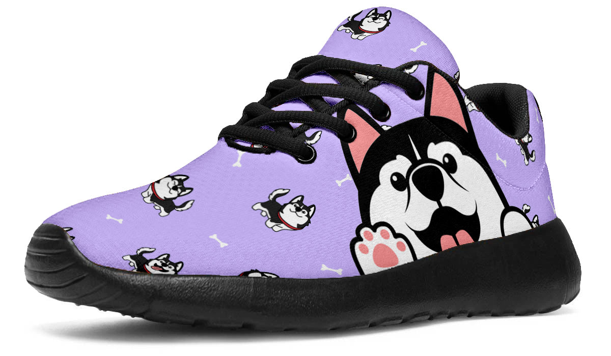 Siberian Husky Doodle Shoes