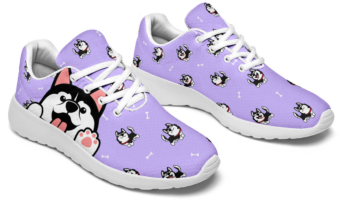 Siberian Husky Doodle Shoes