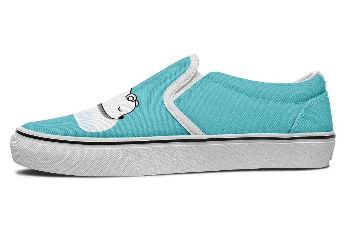 Polar Bear Doodle Slip Ons