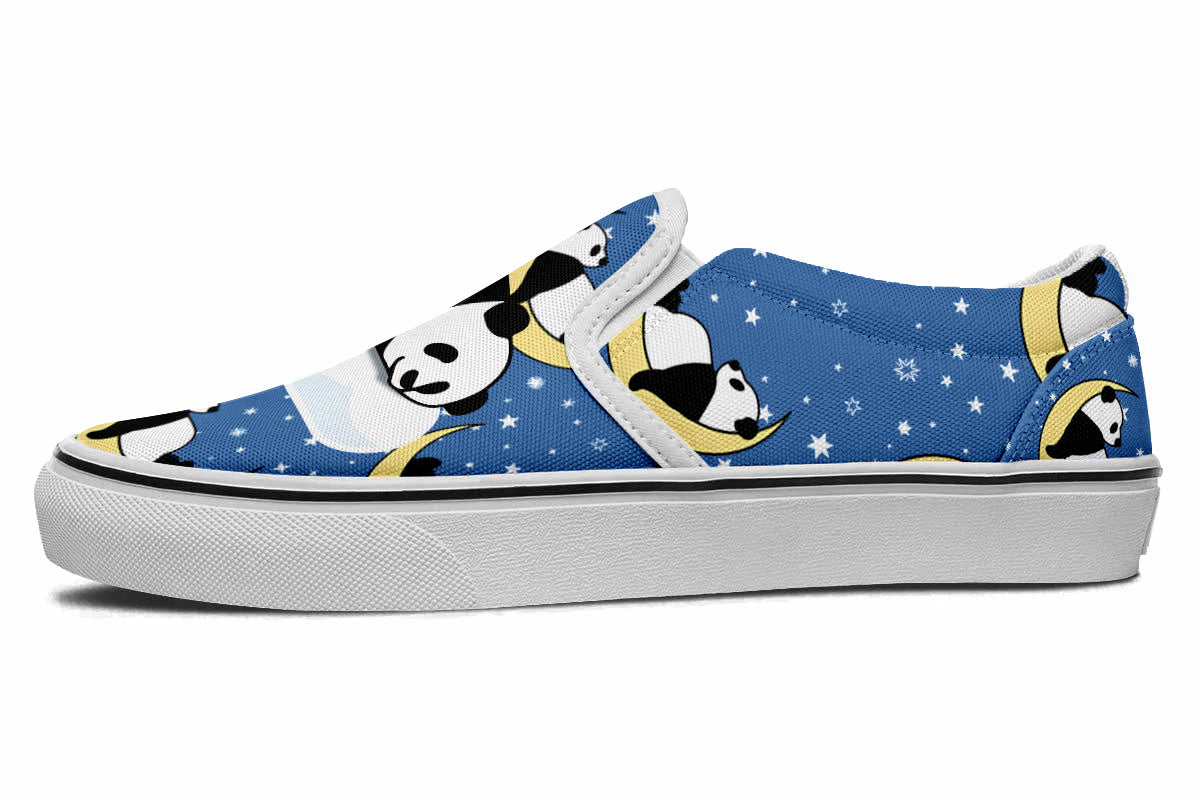 Panda Dreams Doodle Slip Ons