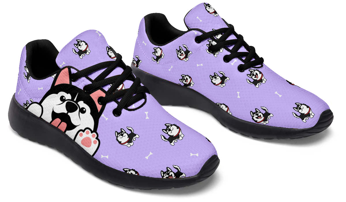 Siberian Husky Doodle Shoes