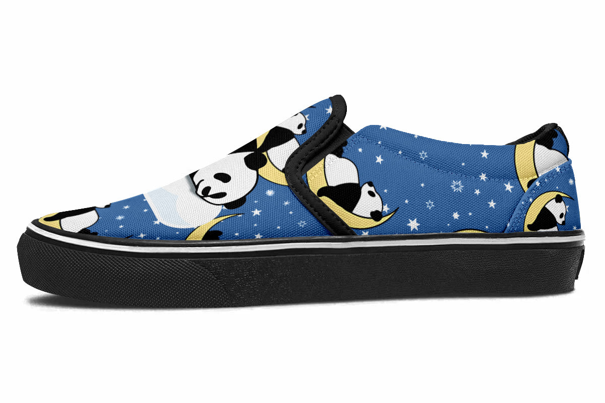 Panda Dreams Doodle Slip Ons