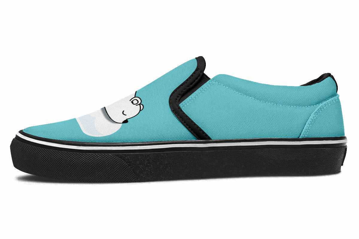 Polar Bear Doodle Slip Ons