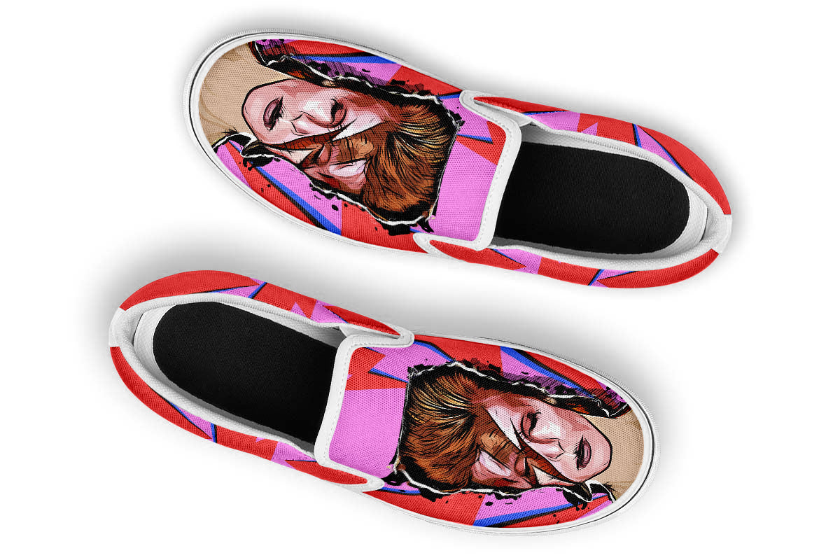 DAVID BOWIE SLIP ONS