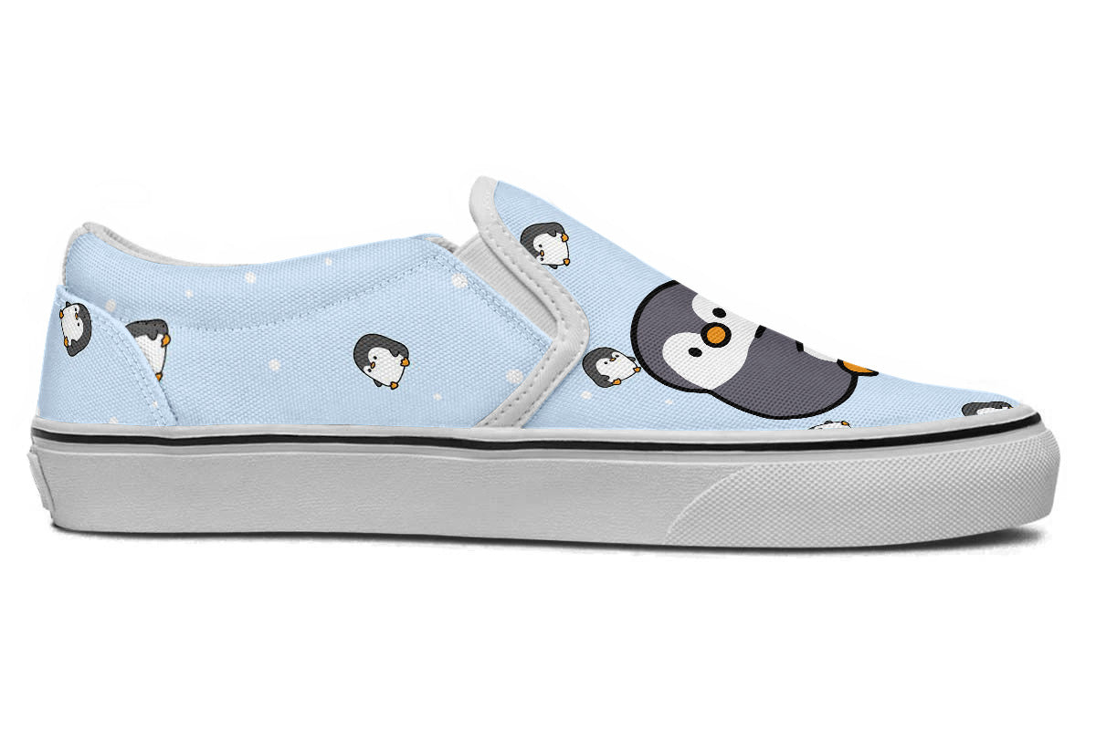 Penguin Doodle Slip Ons