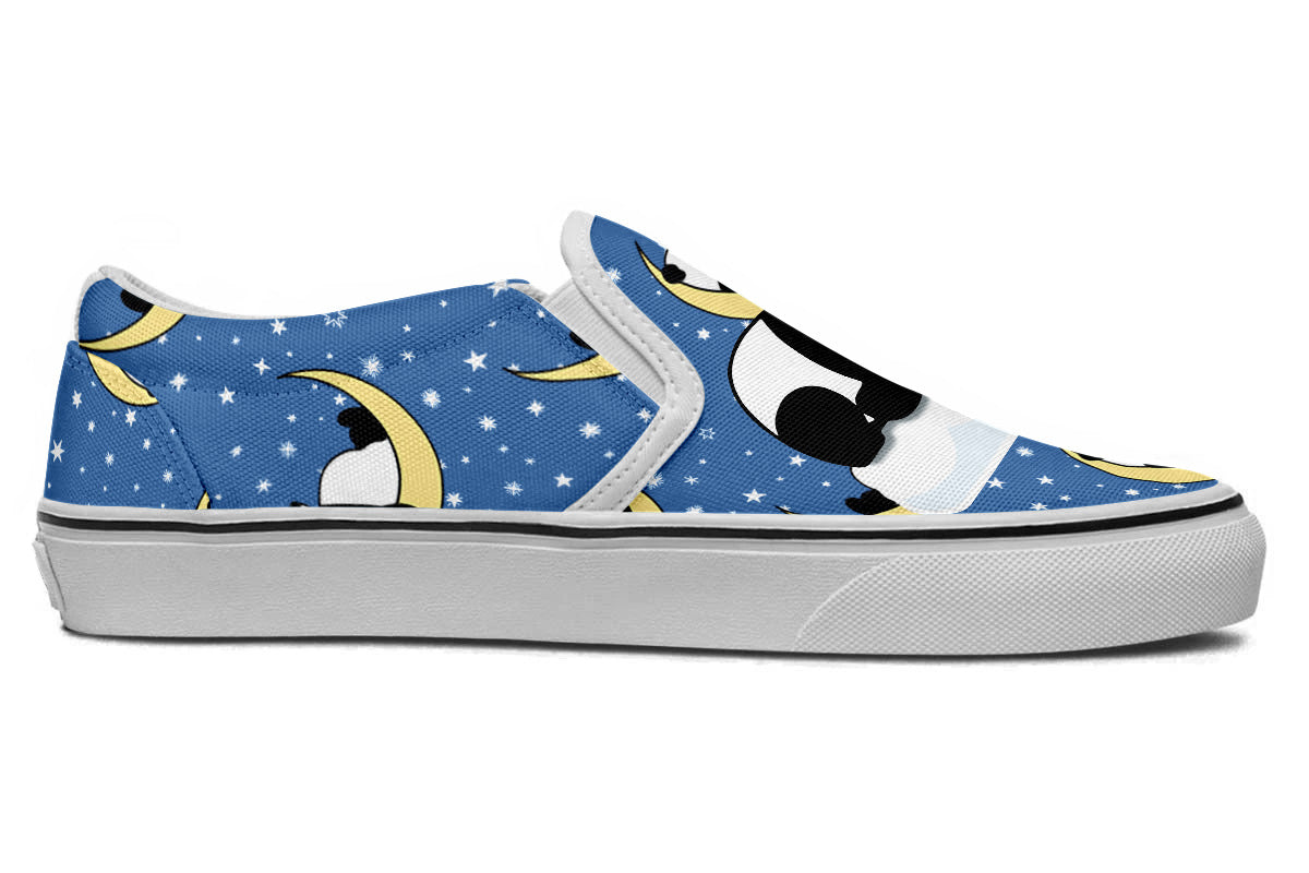 Panda Dreams Doodle Slip Ons