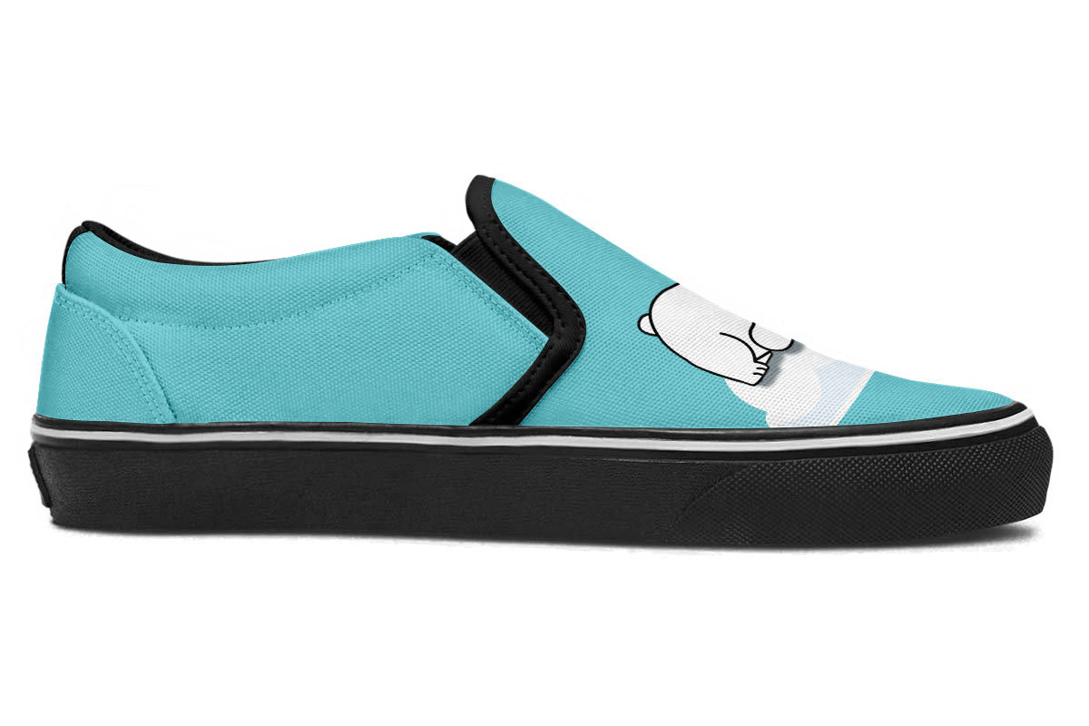 Polar Bear Doodle Slip Ons