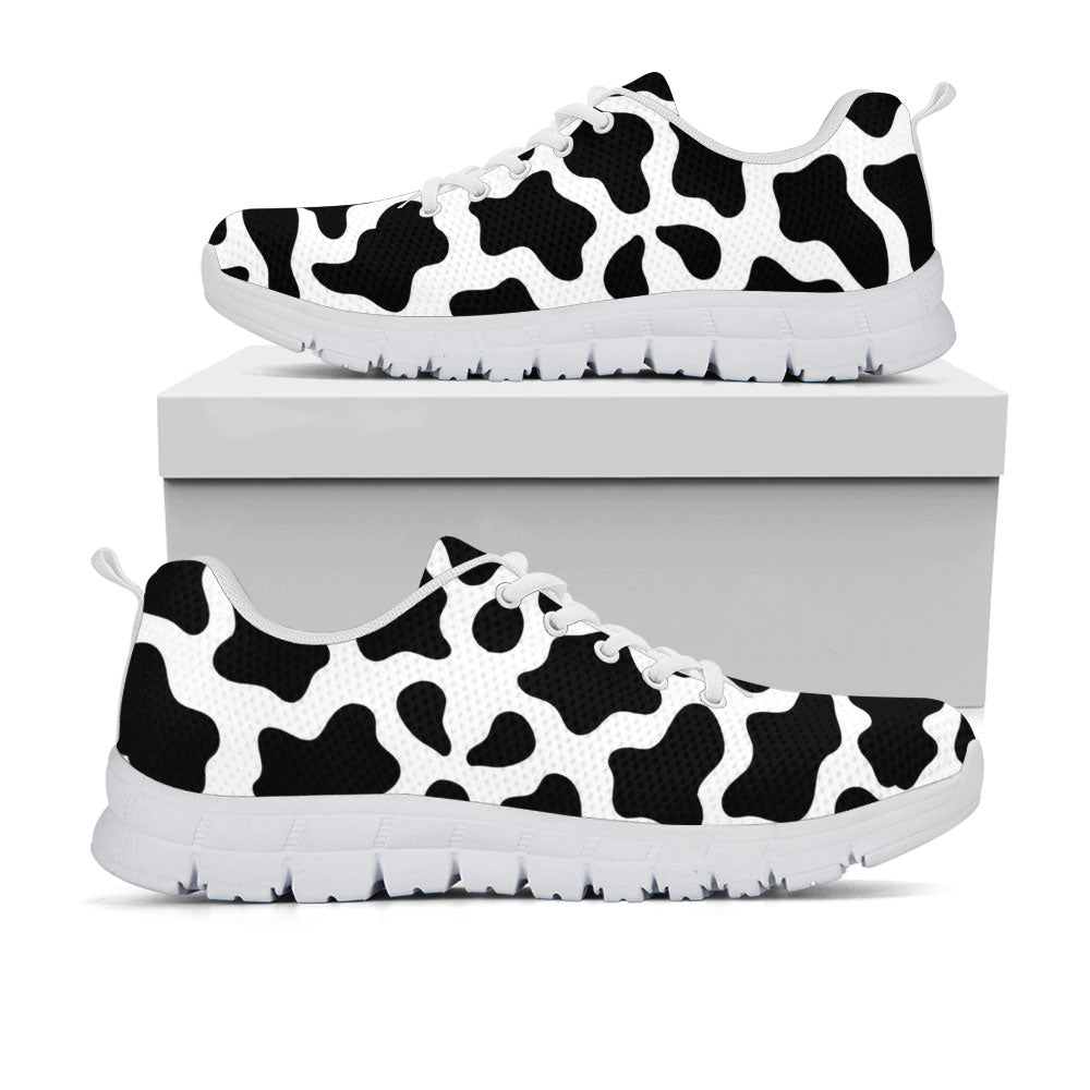 Cow Print Sneakers - CustomKiks Shoes