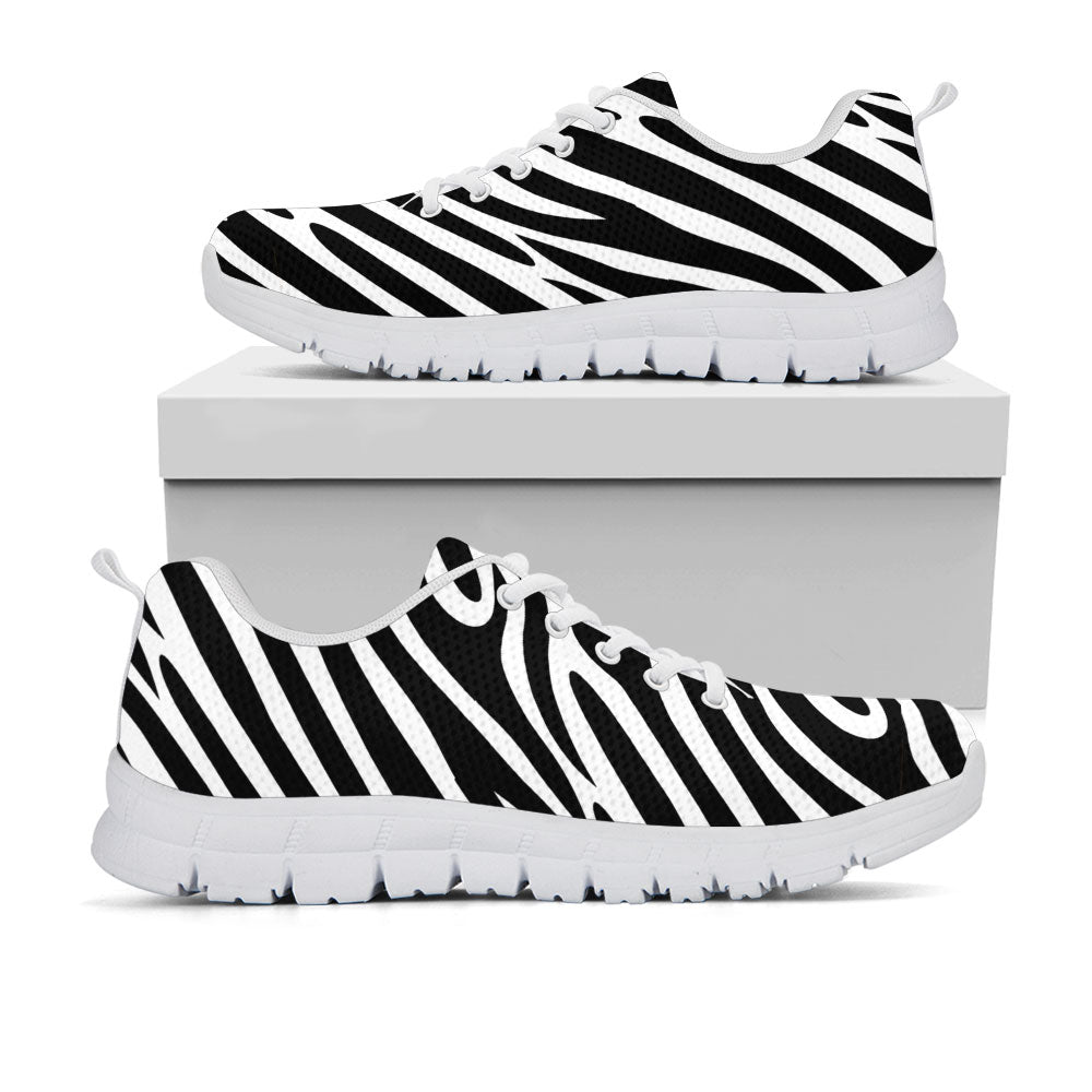 Zebra Print Sneakers - CustomKiks Shoes