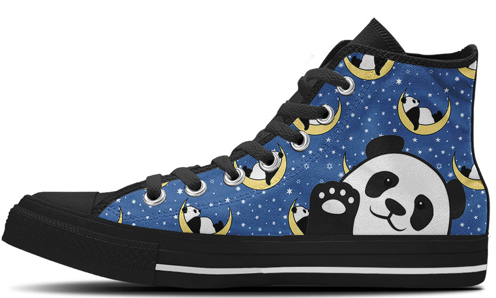 Panda Dreams Doodle High Tops
