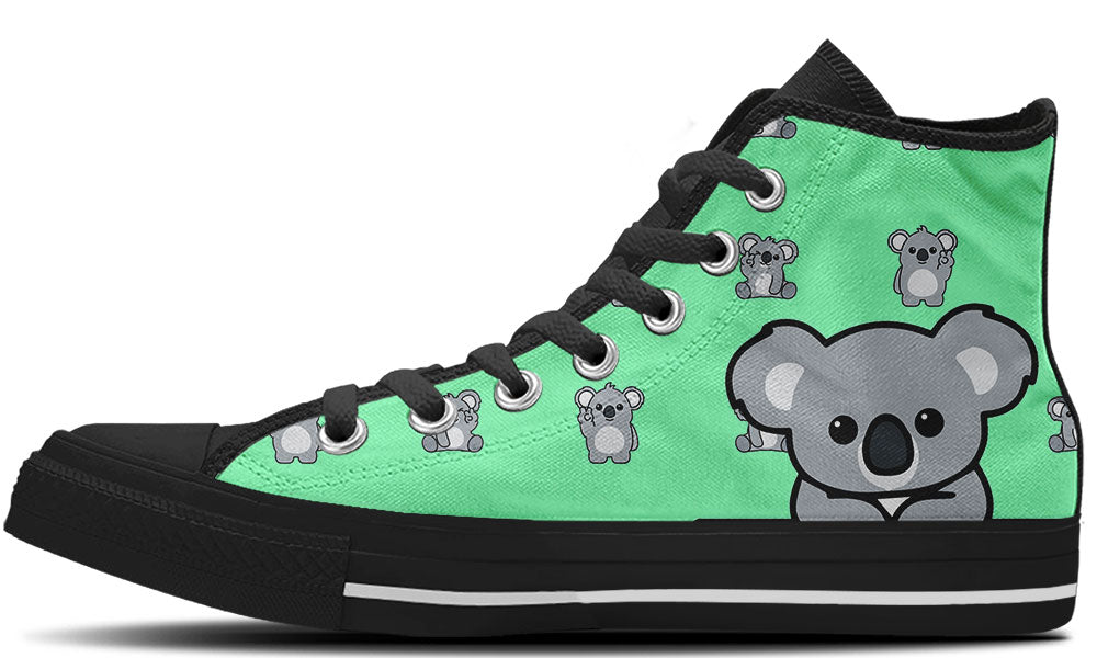 Koala Doodle High Top Sneakers