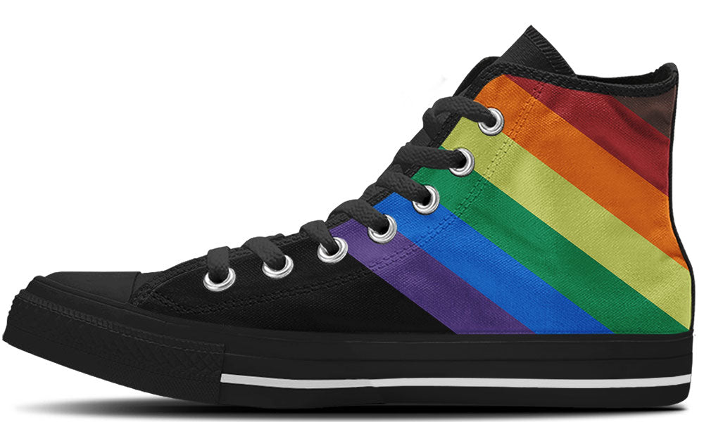 Rainbow Band High Top Sneakers