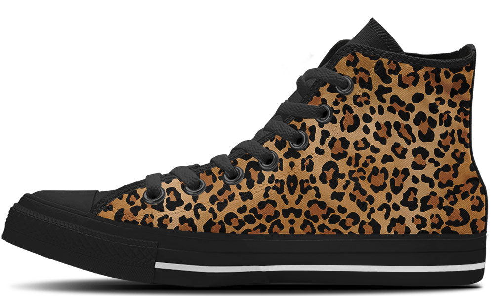 Leopard Print High Tops - CustomKiks Shoes