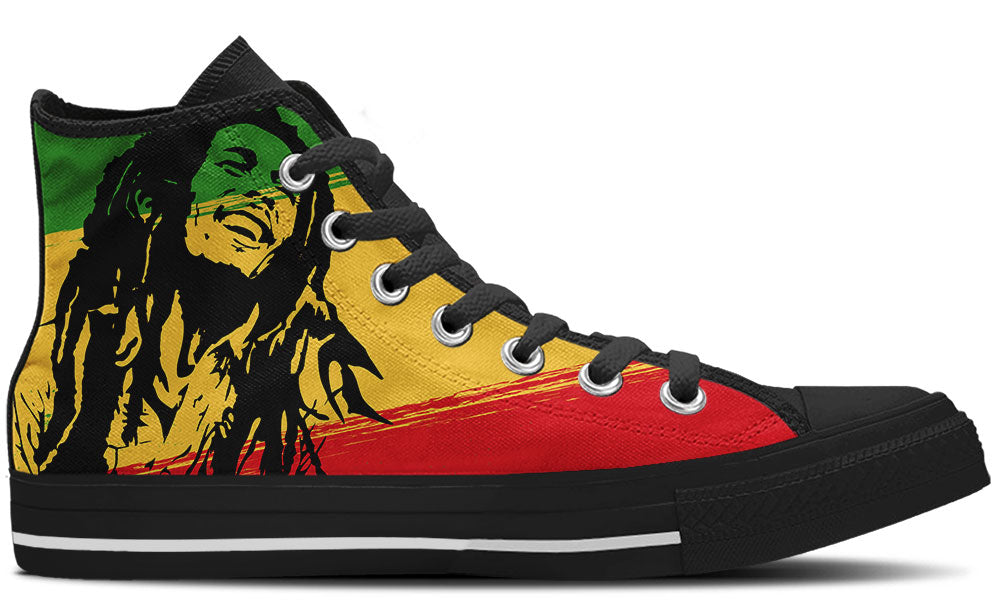 BOB MARLEY HIGH TOPS