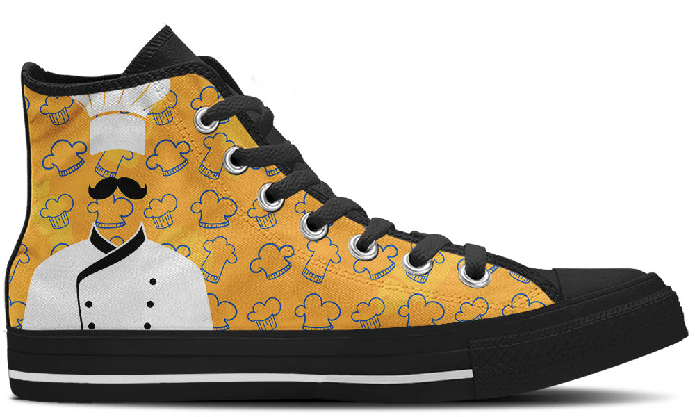 Chef Sneakers: Chef Illustration High Top Sneakers