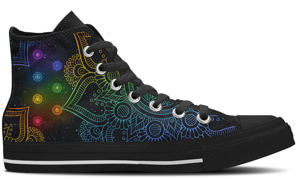 Women's 2024 Galaxy Mandala High-top Sneakers