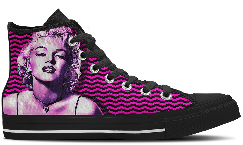 Marilyn Monroe Sneakers: Film Icon High Top Sneakers