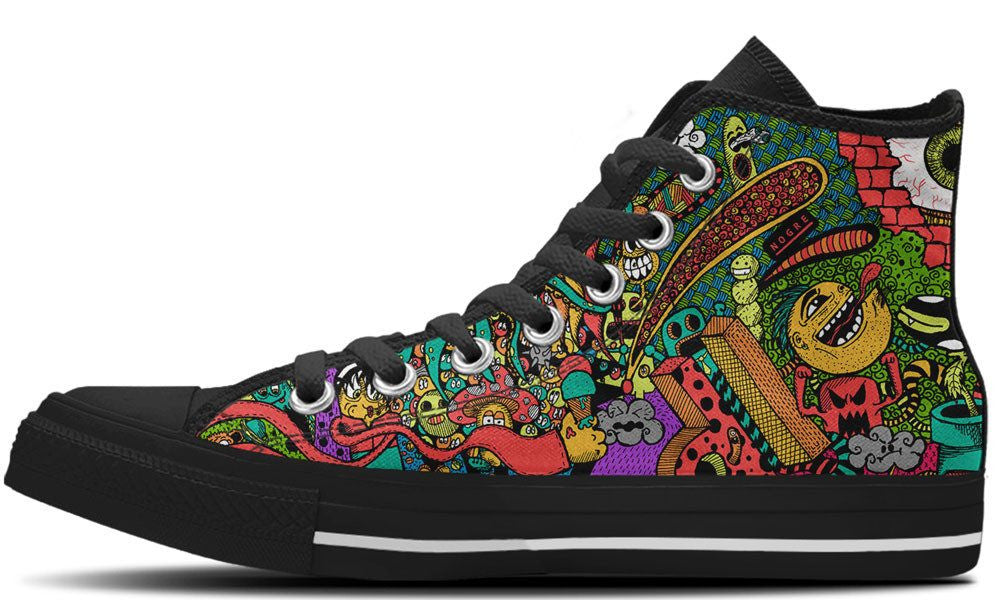 Colorful Chaos - CustomKiks Shoes