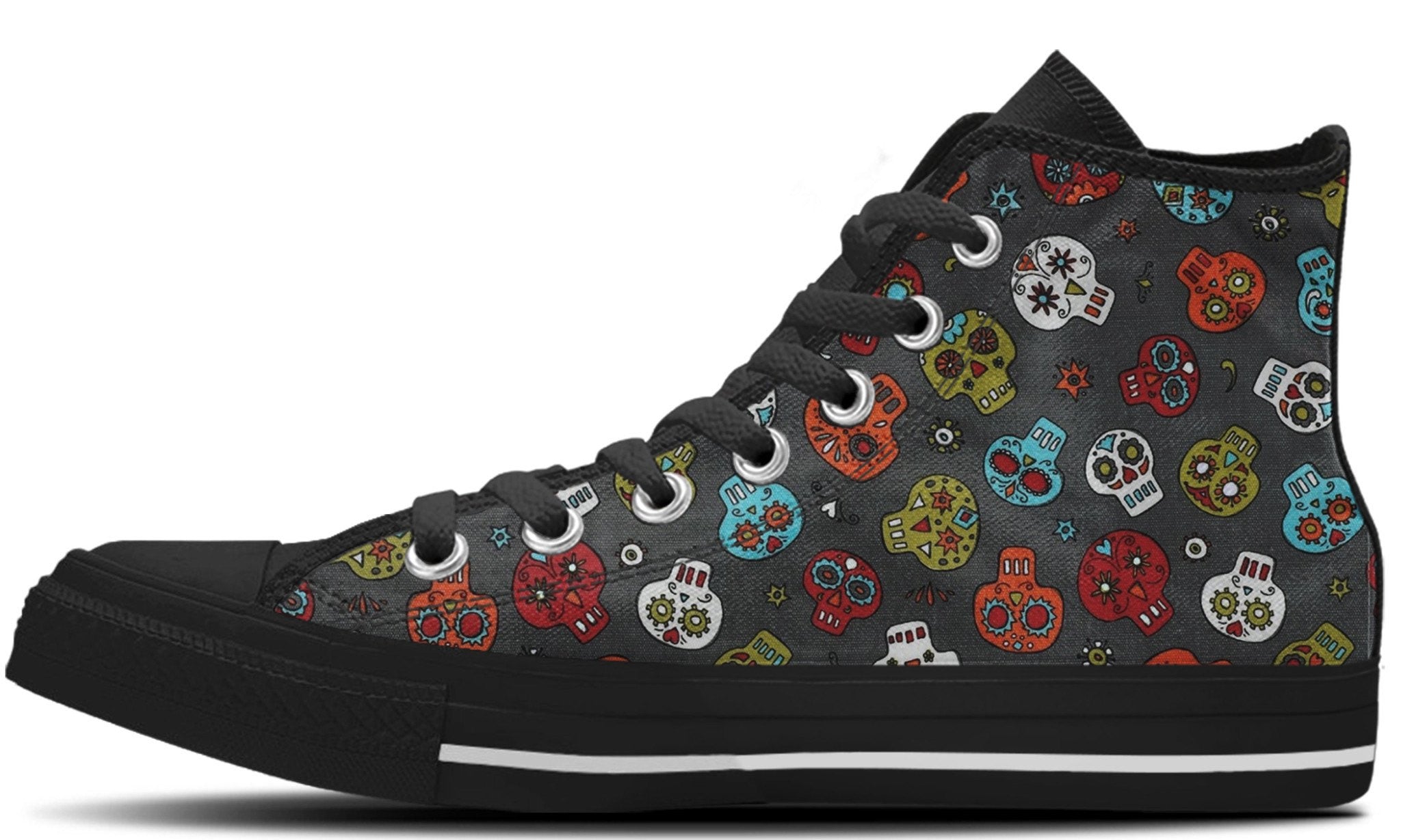 Colorful Skulls - CustomKiks Shoes
